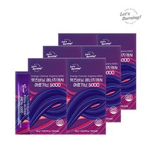 렛츠버닝 아르기닌 5000 젤리 L-아르지닌 5 000mg 상큼한 베리맛 100% 국내생산 아미노산 비타민 BCAA, 392g, 6개