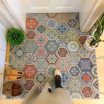 SKANDSALO 잘라쓰는 현관 코일매트 발코니 욕실 베란다, E_120 × 200 cm (절단 가능)