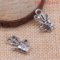 레트로 타자기 보석에 대 한 타자기 매력 선물에 DIY 펜 던 트 만들기, 09 10pcs-19x11mm