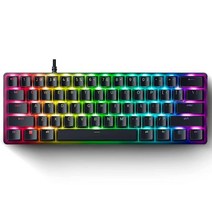 Razer Huntsman 미니 60% 게이밍 키보드: 아날로그 광학 스위치 - 더블샷 PBT 키캡 - 크로마 RGB - 온보드 메모리 - 휴대용 60% 폼 팩터 - 탈착식 타입, Analog Optical Switch_Classic