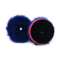 양모휠 양모패드 다 폴리셔용 356인치 울 패드 자가 접착 폴리싱 패드 탁구 헤어 퍼플 모직 휠 폴리쉬 패드 스크래치 수리, 5인치 x 2개