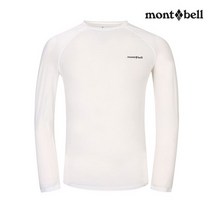 몽벨 몽벨 남성 라운드 긴팔티셔츠(화이트)_MW3EBMRL92WH