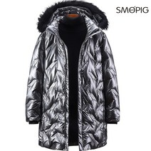 SMOPIG 오리털 패딩 롱 코트