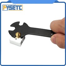3D프린터부품 3D 프린터 부품 도구 5 1 렌치 유지 5.7mm ~ 20.2mm 스틸 스패너 다기능 플랫 MK8 MK10 노즐, 2pcs