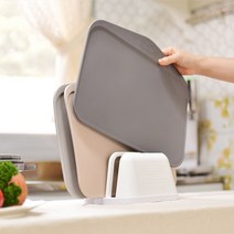 깨끗한 자연항균 두꺼운 실리콘 이유식 TPU 안심 도마 3color, 3P세트(홀더포함)