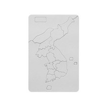 [문구조아] 유니아트 1500 그리기퍼즐 한국지도 대, 1개