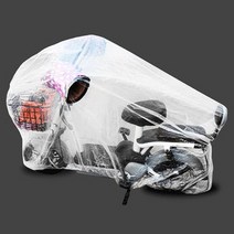 PKFARM 1+1 자전거 오토바이 빗물 방수 투명커버 비닐덮개, 1+1개