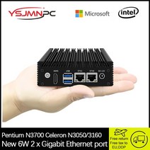 산업용 컴퓨터 PC x86 소프트 라우팅 셀러론 n3050n3160n3700 미니 6w 저전력 팬리스 포켓 에너지 절약 마이크로, 셀러론 n3050, 유럽 ​​연합, 2기가 램 32기가 SSD