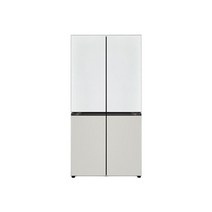 [E] LG 오브제컬렉션 5도어 메탈 냉장고 M873MWG152S/M873MWW152S, 화이트+그레이