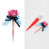 요비월드 장미 볼펜 핑크 홍보볼펜 선물용볼펜 판촉물볼펜