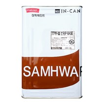 삼화페인트 유성페인트 777 에나멜 18L 철재 목재 외부, 그린티 1074B