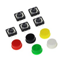 YST-1103T CTT-1103T 택트푸쉬버튼스위치+뚜껑 캡, 택트스위치 + 빨강 캡
