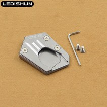 오토바이 CNC 알루미늄 사이드 스탠드 확대기 플레이트 킥 확장 혼다 CB400 CB 500 X, 02 gray
