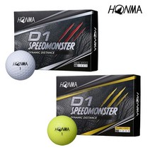 혼마 D1 SPEEDMONSTER 골프공 3피스 12알, 0030 옐로우, 12개, FREE
