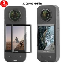 Insta360 ONE X3 용 강화 유리 필름 화면 보호기 인스타 360 카메라 안경 보호 액세서리 3/1 개, [03] 3PCS