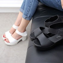 20대 30대 패션화 모델 워킹 슈즈 키높이 통굽 샌들