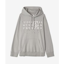 국내 정품 엠엠식스 MM6 메종마르지엘라 MAISON MARGIELA 남성 로고 프린트 후드 - 세이지 / S62GU0112S25454856 후드티
