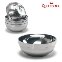 퀸센스 올비아 이중 스테인레스 냉면기 20cm, 혼합색상, 4개