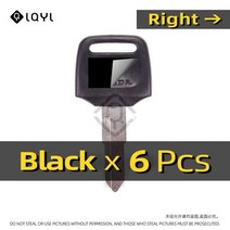 6Pcs 새로운 빈 키 오토바이 혼다 DIO 56 57 Z4 125 SCR100 WH110 SCR WH 100 110 스쿠터 50CC zoomer에 대 한 Uncut 키를 대체, CHINA_6 PCS Right, 6개