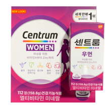 [국내발송] 센트룸 포 우먼 멀티비타민 112정 + 사은품증정, 9개