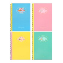 [문구조아] 카카오프렌즈 해피모먼트 A5 스프링 노트 라이언, 2개