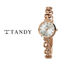[TANDY] 탠디 럭셔리 여성용 쥬얼워치(오스트리아 스톤 식입) T-4033 로즈골드