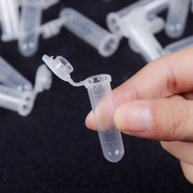 실험실 용기 투명 마이크로 플라스틱 원심분리기 튜브 테스트 스냅 뚜껑 용품 2 ml 50PCs로트