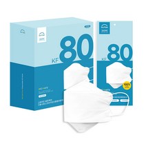 바이오셀프케어황사마스크(KF80)(중형) (흰색) 50매, 황사용 마스크 KF80 중형 50매