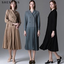 쉬즈미스 플리츠 더블 원피스 택가격 428000원
