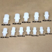 파이프 나사절삭기 나사가공기 파이프스레더 PE 수나사 호스 피팅 스트레이트 감소 커넥터 조인트 변경 커, 01 1 Pcs_06 M20 X M20