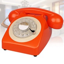 유선 전화기 테이블 전화 회전 빈티지 골동품 소품 장식, 2번