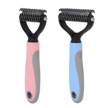 파인딩몰 모찌빗 강아지 고양이 털갈이 엉킨털 죽은털 제거 장모 단모 브러쉬 빗, 소형(블루), 1개