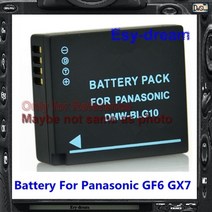 최고의 교체 blg10 blg10e 1000mah 배터리 panasonic gf6 gx7 lx100 gx80 gx85 pm137