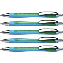 Schneider 슬라이더 레이브 XB 볼펜 5개 팩 블랙 (132501)152390, Green