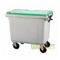 [쿠이]분리수거함(HDPE) (상차용660L/평면뚜껑)~22351EA+V fyhfyh*4512031rm, 주황_음식물쓰레기