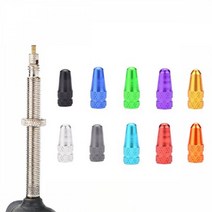 OC1067 자전거 알루미늄 프레스타 밸브캡 튜브캡 마개, 골드(1067-5)