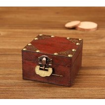 빈티지트렁크 앤틱 여행 작은 직사각형 보석 상자 진주 목걸이 팔찌 선물 상자 나무 zakka 스토리지 주최자 수제 스탬프 패턴
