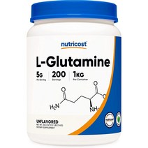 Nutricost 뉴트리코스트 L글루타민 파우더 1KG L Glutamine Powder, 1개