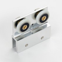 미닫이문레일 1x 유리 클립 싱글/더블 슬라이딩 도어 풀리 욕실 스크린 행잉 휠 클립 8-10mm 이중 구멍 싱글 롤레, 02 8mm Double