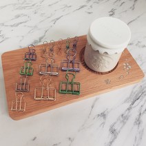 쇼팡 더블클립 모양클립 와이어클립 북마크 바인딩 집게 디자인 클립 모음, 1개, 12.와이어 집게s(19mm)-블랙
