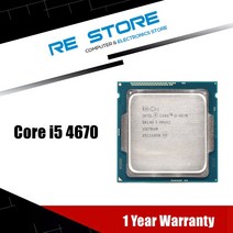 i512400fcpu 중고 인텔 코어 i5 4670k 프로세서 3.4ghz 6mb 소켓 lga 1150 쿼드 코어 cpu sr14a, 없음