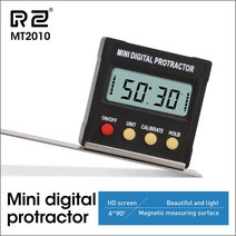 디지털각도기 표면조도 전자 각도계 RZ 각도 범용 베벨 360 도 기울기 미니 전자 디지털 경사계 테스터 측, 02 MT2010