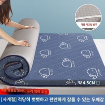 접이식침대 원룸 토퍼 매트리스 쿠션 캐릭터 온열 싱글 더블, 180x200cm-2층 침대는 3차원 고탄력층으로 장시, 고래 업그레이드 항균 4.5cm