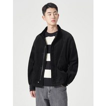 8SECONDS 에잇세컨즈 하이넥 코듀로이 집업 패딩 블랙