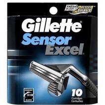 질레트 센서엑셀 교체용 2중 면도기 날 10개입, 1개, 10개