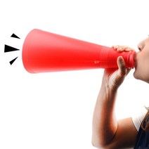 인솔자 플라스틱 확성기 응원나팔 30cm 미니확성기
