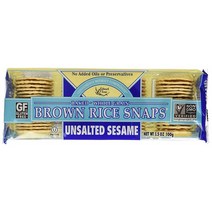 에드워드앤선즈 브라운 라이스 스냅스 언솔티드 세서미 글루텐 프리, 100g, 1개