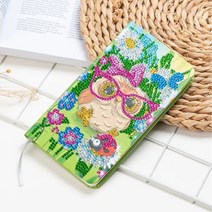 TAKEWEALTH 보석십자수 카툰 다이어리(5D 80페이지) 문구, 1. 부엉이