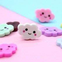 캔들바다 첨가물 파츠 - 스마일 구름 ( 1pcs )