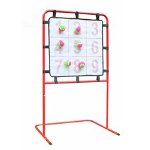 야구 던지기 피칭 연습 보드 타겟 벨크로 높이 조절, 높이조절선반 타겟 볼 12개